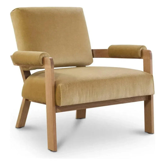 Kervella Stain Resistant Velvet Accent Chair - LOOMLAN - One For Victory - Accent Chairs