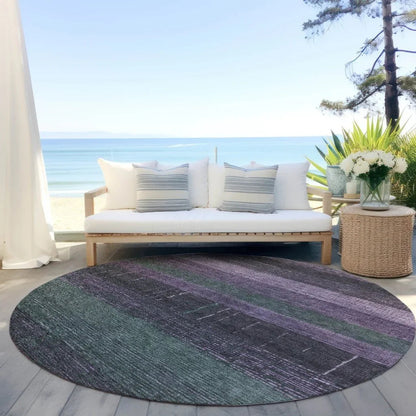 Keshira Purple Washable Indoor - Outdoor Rug - LOOMLAN - LOOMLAN Rugs - Outdoor Rugs