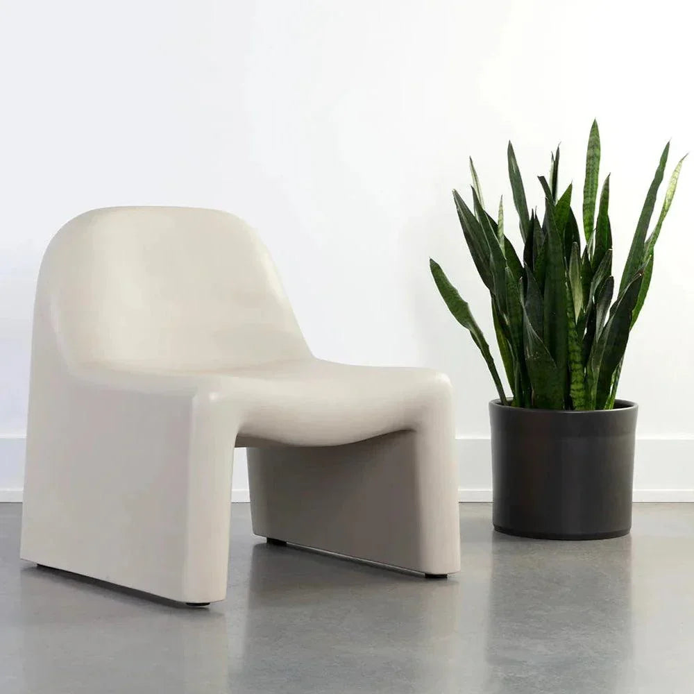 Kessel Lounge Chair Cream Concrete-Outdoor Lounge Chairs-SUNPAN-LOOMLAN