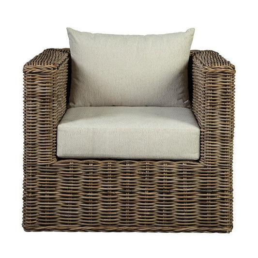 Key Largo Linen Swivel Chair - LOOMLAN - Furniture Classics - Accent Chairs