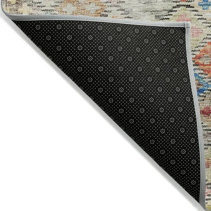 Kharma Orange Washable Indoor-Outdoor Rug-Outdoor Rugs-LOOMLAN Rugs-LOOMLAN