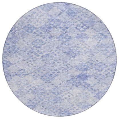 Kharma Sky Washable Indoor-Outdoor Rug-Outdoor Rugs-LOOMLAN Rugs-8' x 8'-LOOMLAN