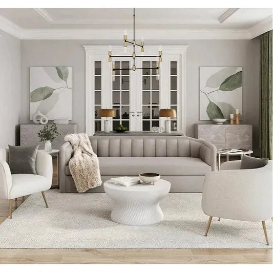 Kiara Side Table White Marble Gunmetal Base - LOOMLAN - SUNPAN - Side Tables