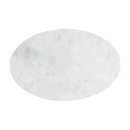 Kiara Side Table White Marble Gunmetal Base - LOOMLAN - SUNPAN - Side Tables