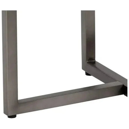 Kiara Side Table White Marble Gunmetal Base - LOOMLAN - SUNPAN - Side Tables
