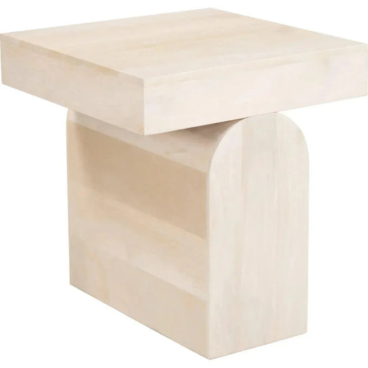 Kiel Side Table Natural - LOOMLAN - Zuo Modern - Side Tables