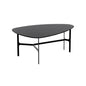 Kiernan Side Table Black Glass & Iron Base - LOOMLAN - SUNPAN - Side Tables
