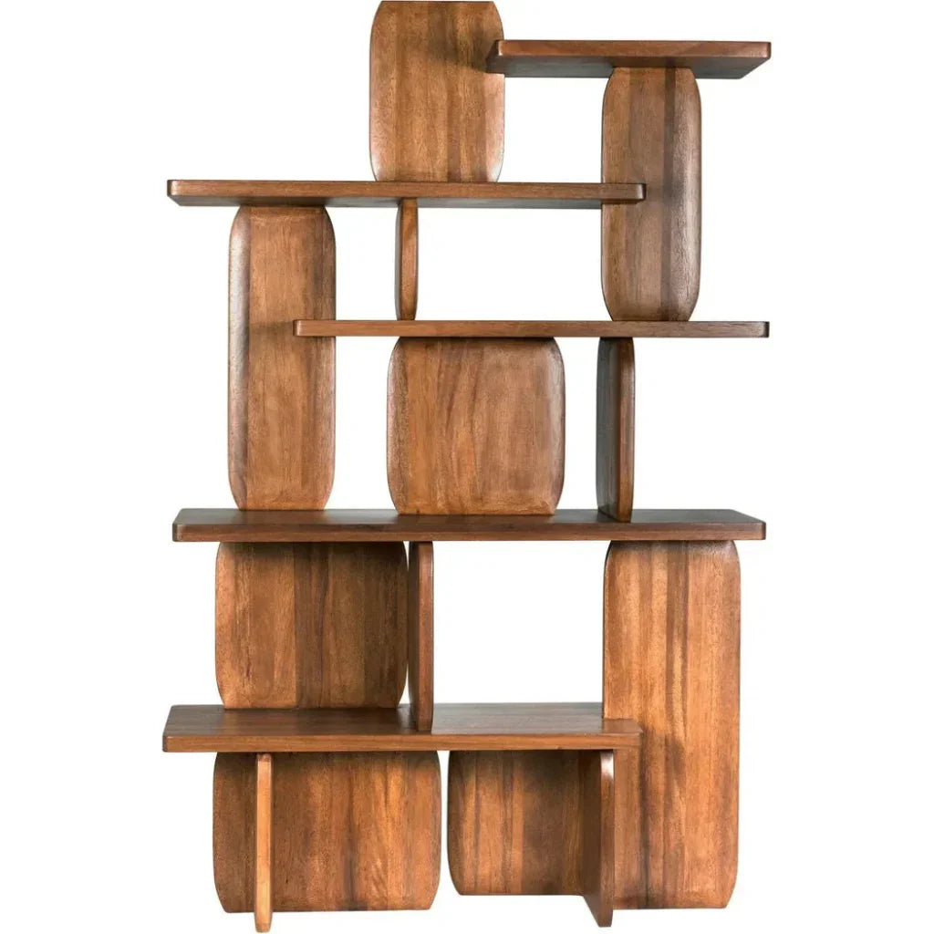 Kilimanjaro Wooden Brown Etagere-Etageres-Noir-LOOMLAN