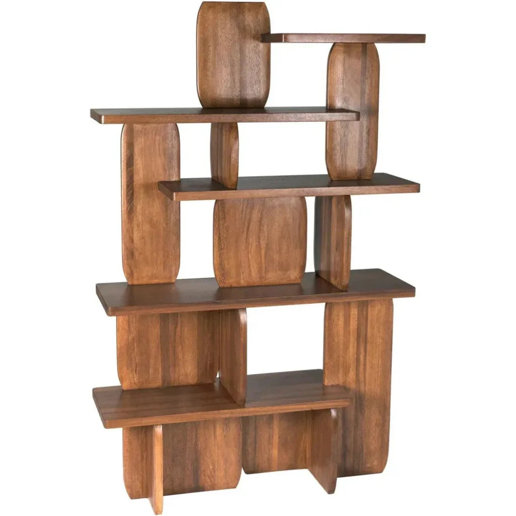 Kilimanjaro Wooden Brown Etagere-Etageres-Noir-LOOMLAN