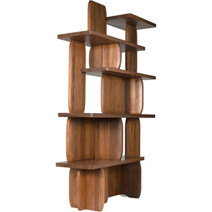 Kilimanjaro Wooden Brown Etagere-Etageres-Noir-LOOMLAN