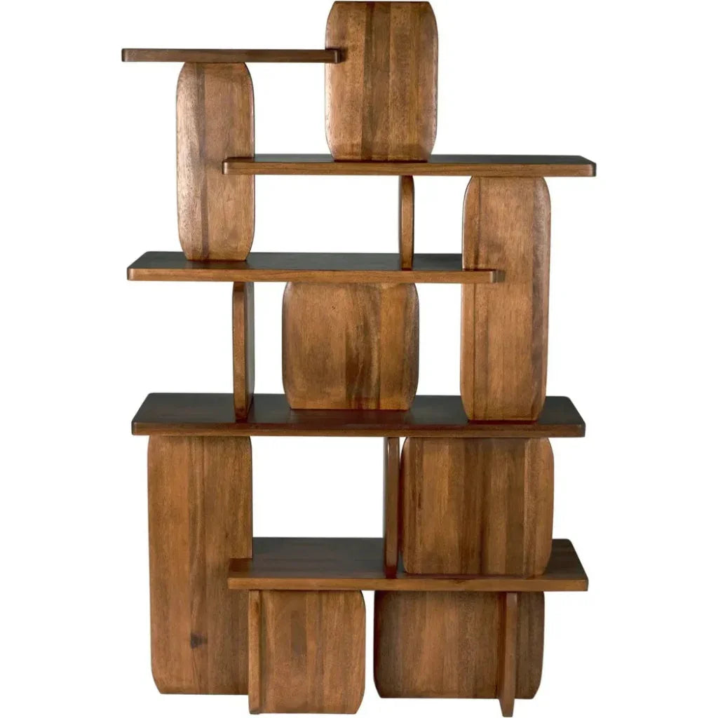Kilimanjaro Wooden Brown Etagere-Etageres-Noir-LOOMLAN