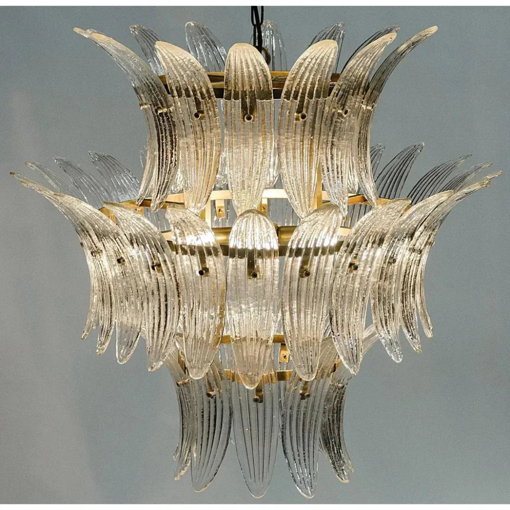 King Metal and Glass Chandelier - LOOMLAN - Noir - Chandeliers
