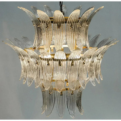 King Metal and Glass Chandelier - LOOMLAN - Noir - Chandeliers