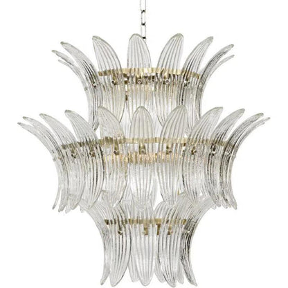 King Metal and Glass Chandelier - LOOMLAN - Noir - Chandeliers