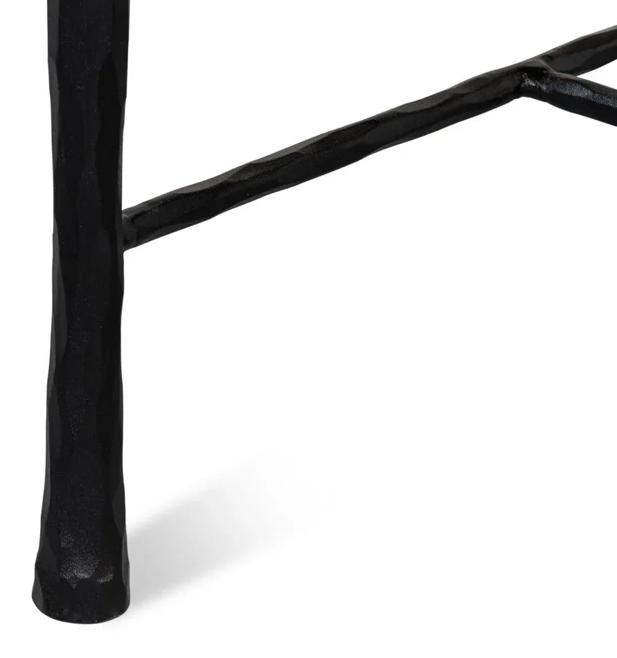 Kings Road Iron Framed Bedroom Bench - LOOMLAN - Sarreid - Bedroom Benches