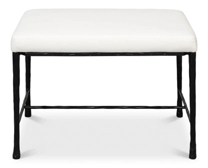 Kings Road Iron Framed Bedroom Bench - LOOMLAN - Sarreid - Bedroom Benches