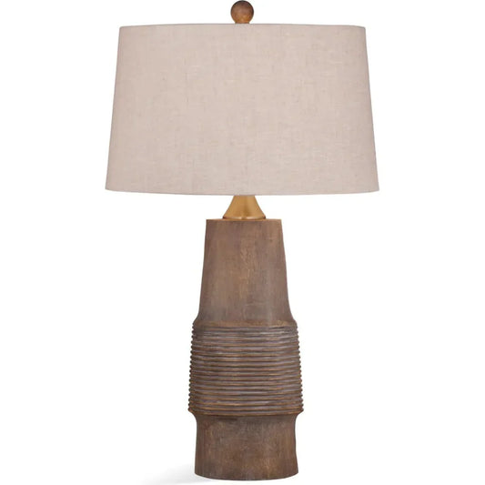 Kingsley Resin Brown Table Lamp - LOOMLAN - Bassett Mirror - Table Lamps