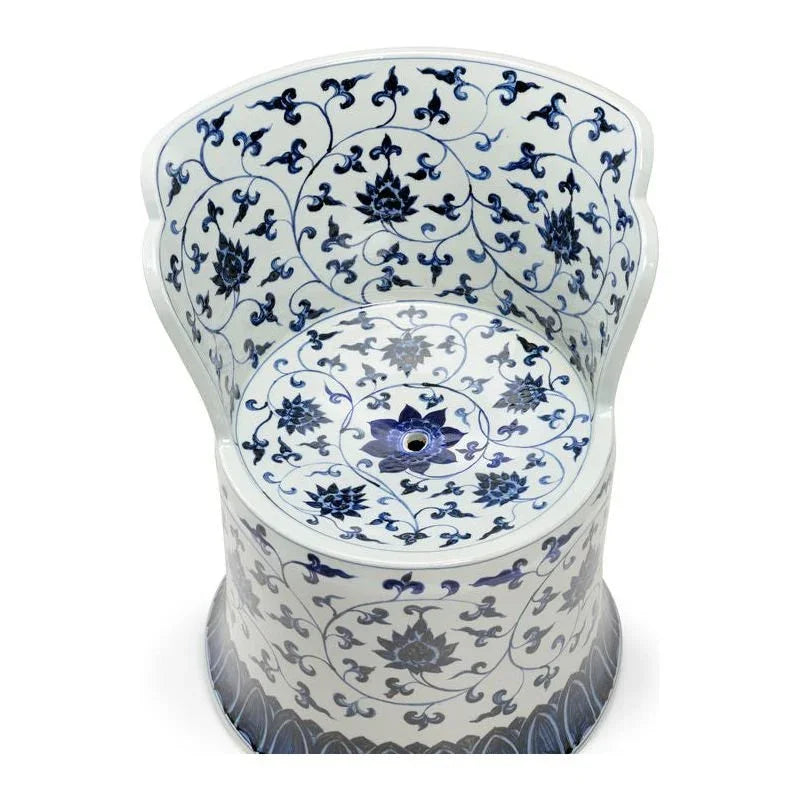 Kingswood Ceramic Made Outdoor Chair-Outdoor Accent Chairs-Chelsea House-LOOMLAN