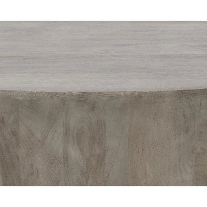 Kinsley Wooden Hand Round Coffee Table - LOOMLAN - SUNPAN - Coffee Tables