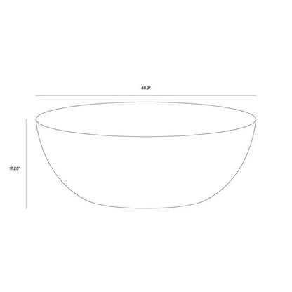 Kinsley Wooden Hand Round Coffee Table - LOOMLAN - SUNPAN - Coffee Tables