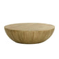 Kinsley Wooden Hand Round Coffee Table - LOOMLAN - SUNPAN - Coffee Tables