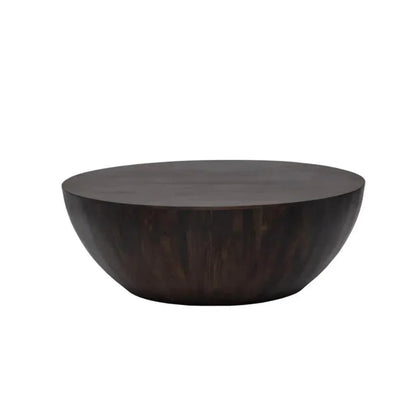 Kinsley Wooden Hand Round Coffee Table - LOOMLAN - SUNPAN - Coffee Tables