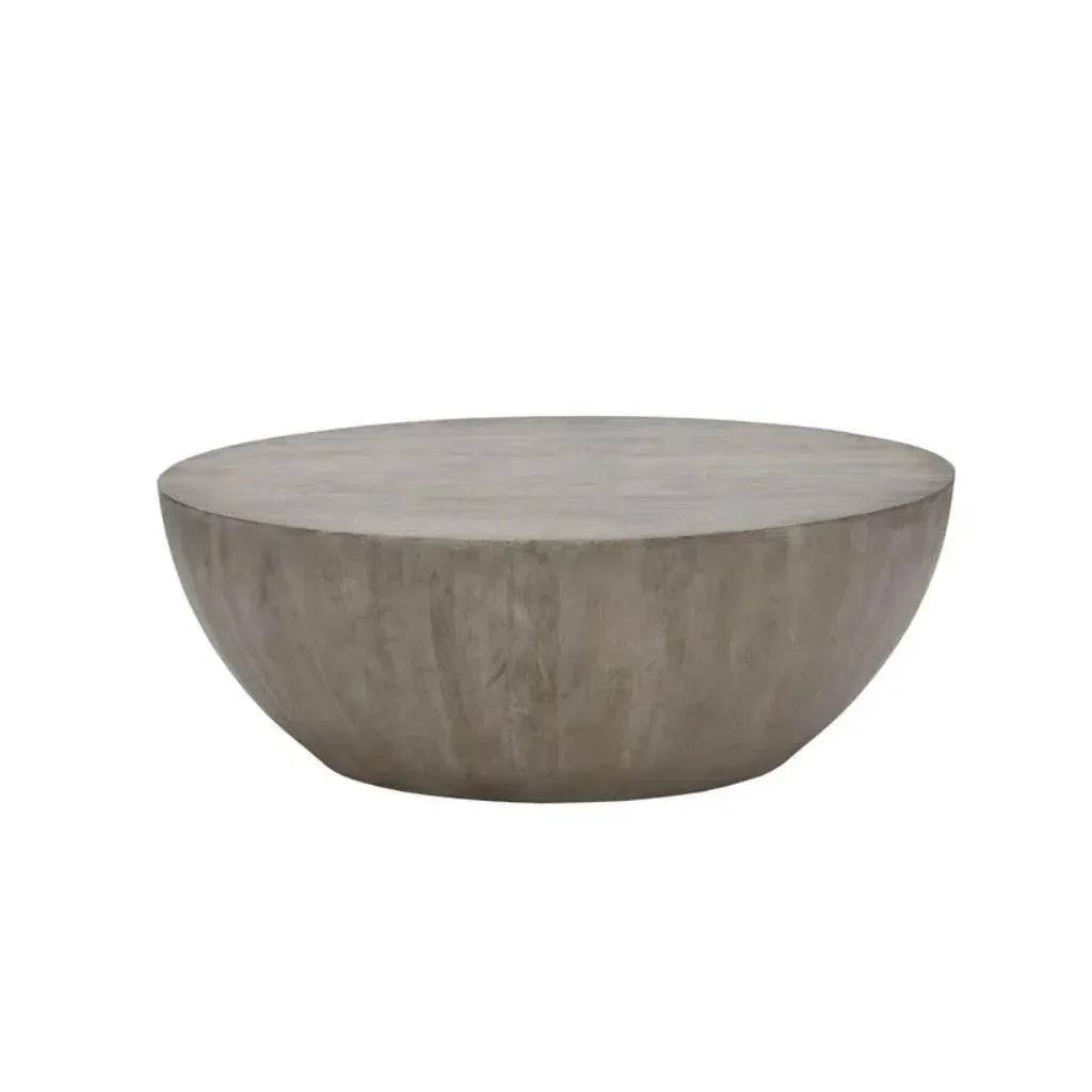 Kinsley Wooden Hand Round Coffee Table - LOOMLAN - SUNPAN - Coffee Tables