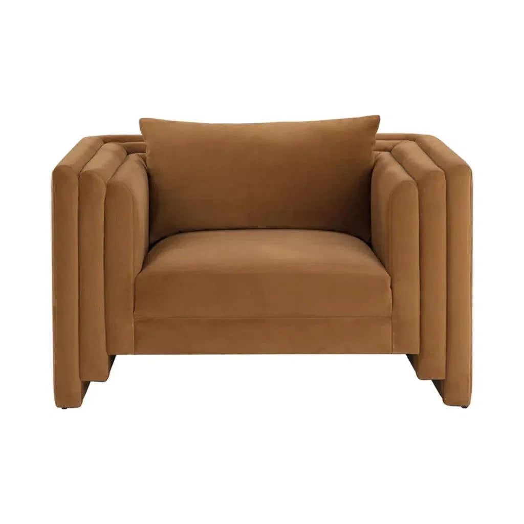 Kira Fabric Modern Styled Armchair - LOOMLAN - SUNPAN - Club Chairs