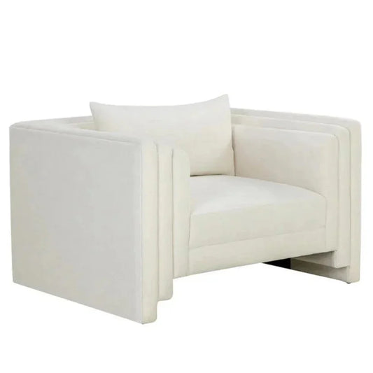 Kira Fabric Modern Styled Armchair - LOOMLAN - SUNPAN - Club Chairs