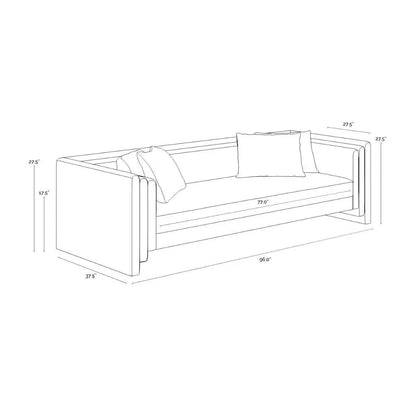Kira Fabric Modern Styled Sofa - LOOMLAN - SUNPAN - Sofas & Loveseats