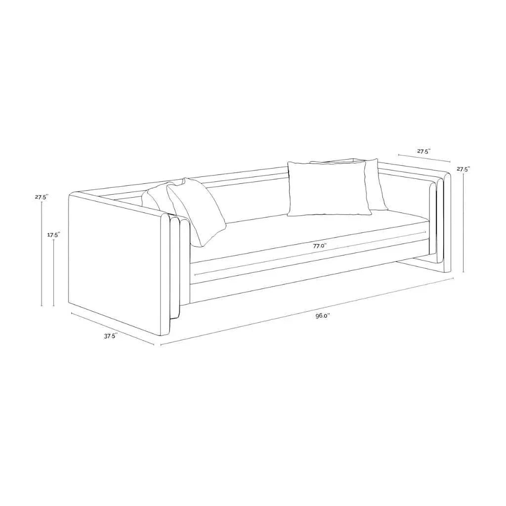 Kira Fabric Modern Styled Sofa - LOOMLAN - SUNPAN - Sofas & Loveseats