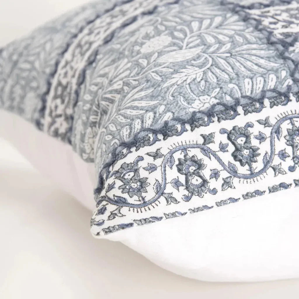 Kira Light Teal Throw Pillow Down Insert - LOOMLAN - LOOMLAN - Throw Pillows