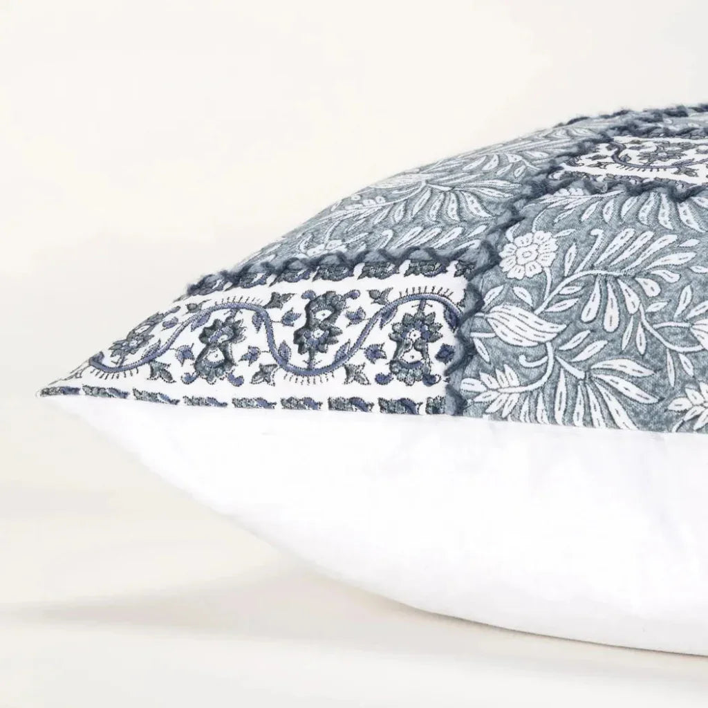 Kira Light Teal Throw Pillow Down Insert - LOOMLAN - LOOMLAN - Throw Pillows