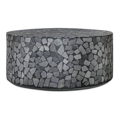 Kiri Black Marble Outdoor Coffee Table-Outdoor Coffee Tables-Moe's Home-LOOMLAN