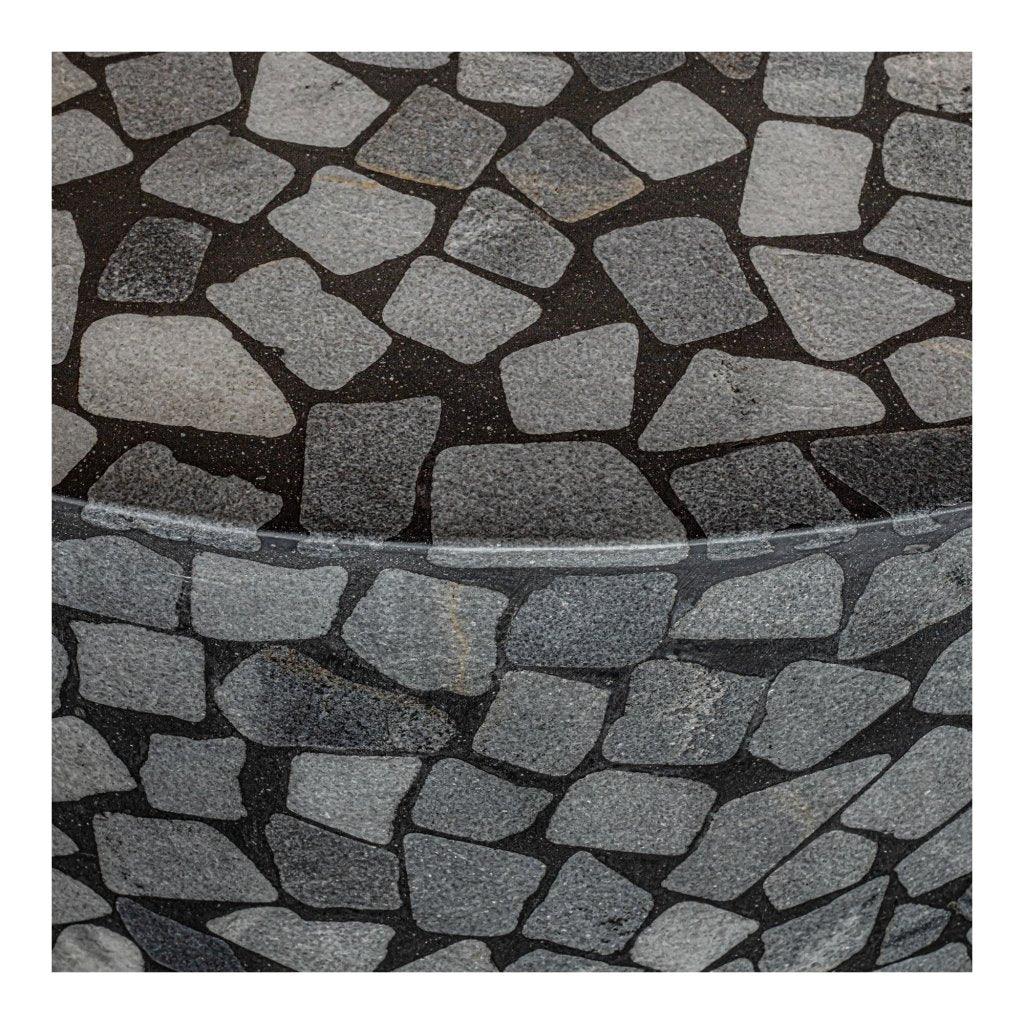 Kiri Black Marble Outdoor Coffee Table-Outdoor Coffee Tables-Moe's Home-LOOMLAN