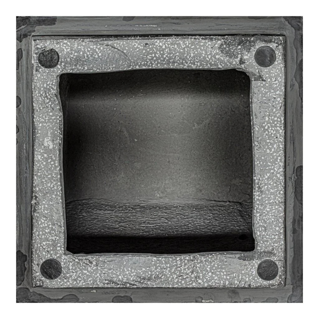 Kiri Black Marble Outdoor Side Table - LOOMLAN - Moe's Home - Outdoor Side Tables