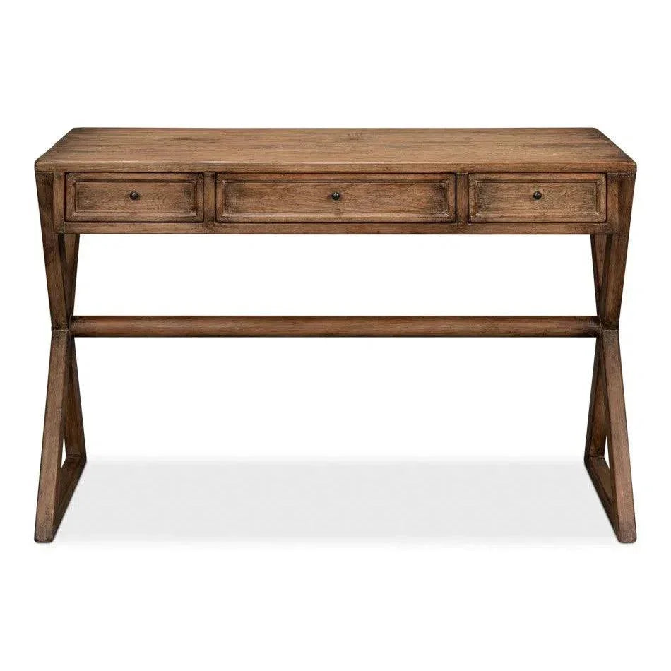 Kitchen Desk Brown-Home Office Desks-Sarreid-LOOMLAN