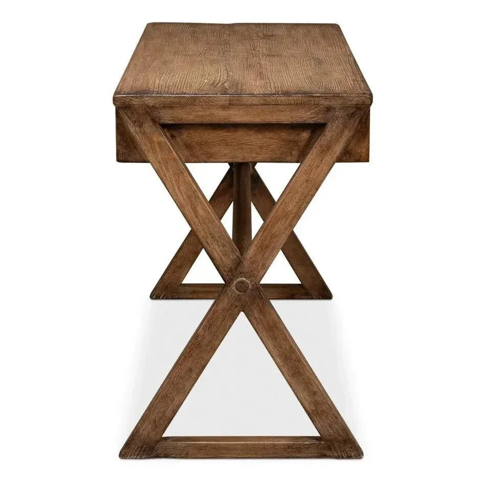 Kitchen Desk Brown-Home Office Desks-Sarreid-LOOMLAN