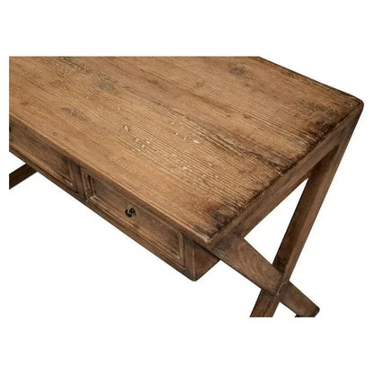 Kitchen Desk Brown-Home Office Desks-Sarreid-LOOMLAN