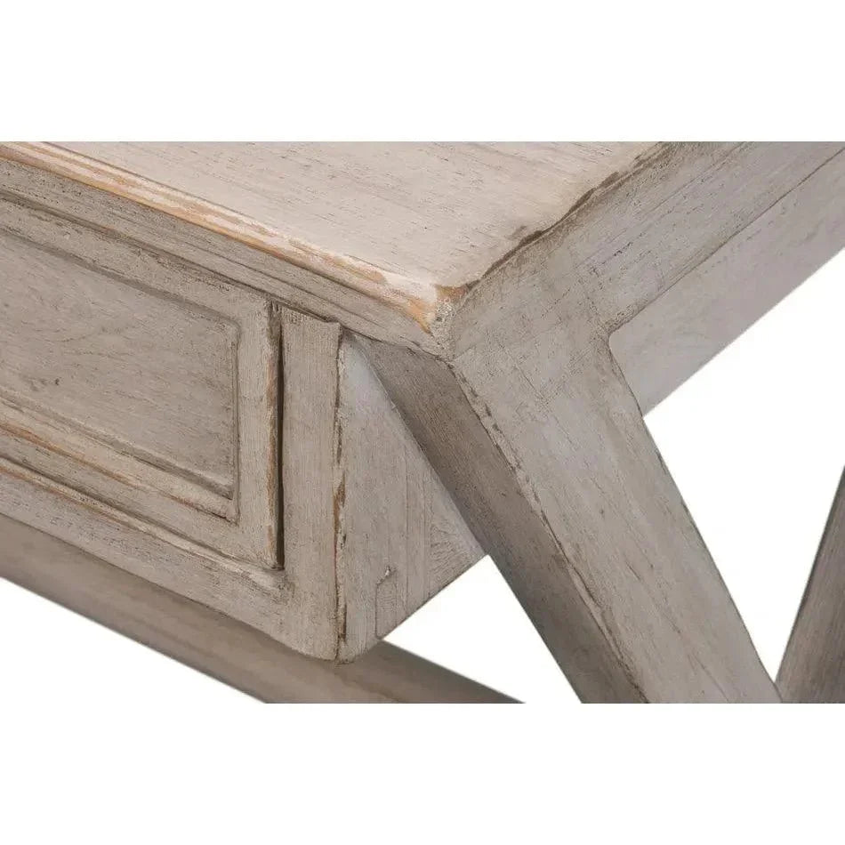 Kitchen Desk Stone Grey-Home Office Desks-Sarreid-LOOMLAN