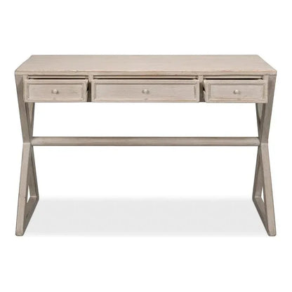 Kitchen Desk Stone Grey-Home Office Desks-Sarreid-LOOMLAN