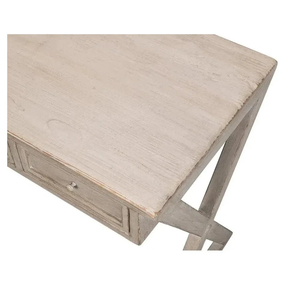 Kitchen Desk Stone Grey-Home Office Desks-Sarreid-LOOMLAN