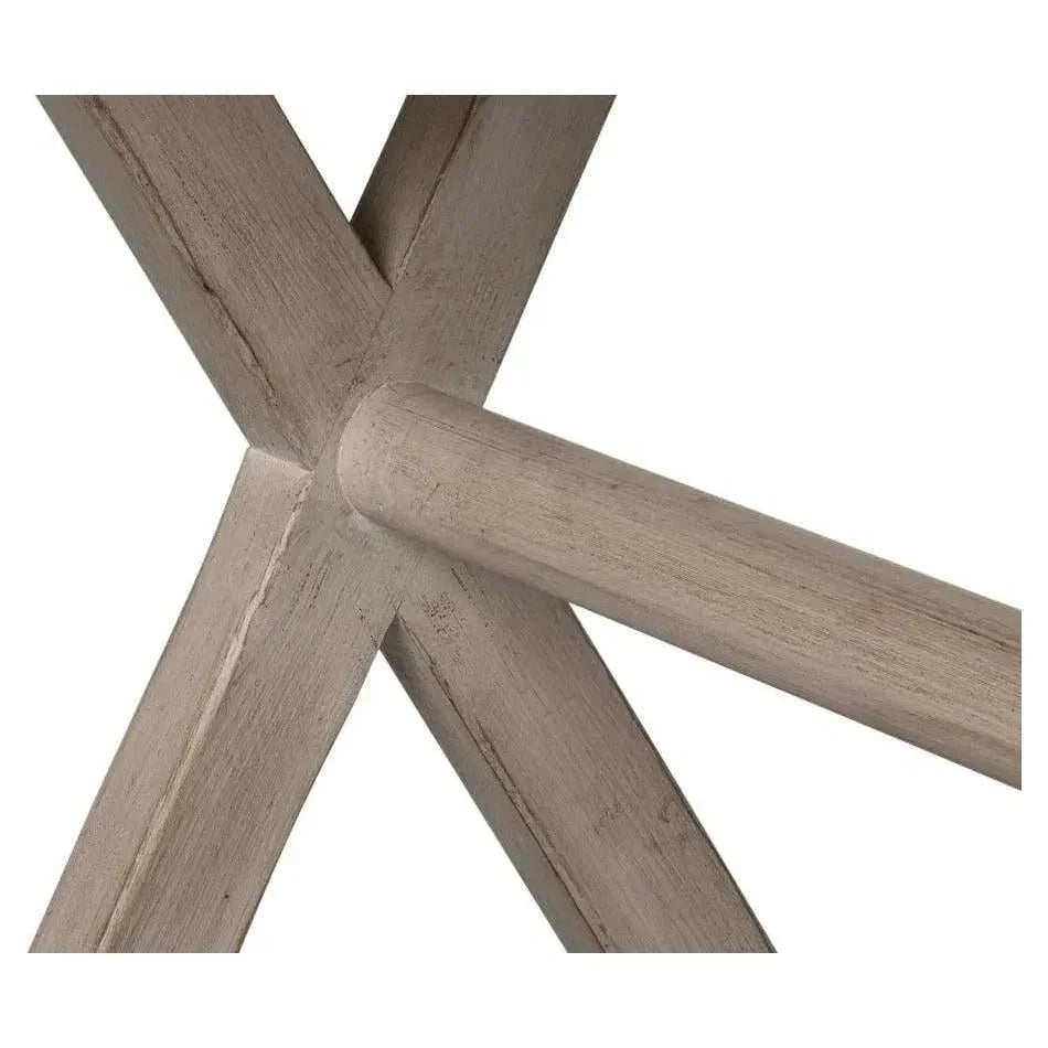 Kitchen Desk Stone Grey-Home Office Desks-Sarreid-LOOMLAN