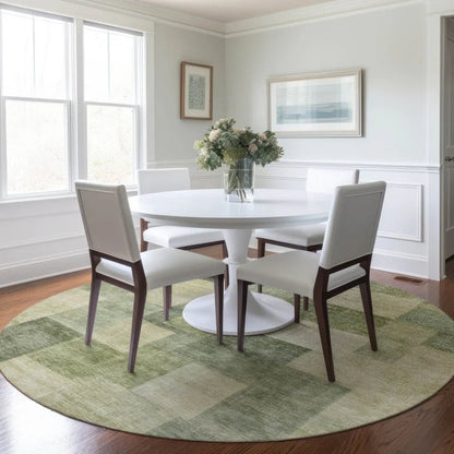 Kiva Green Washable Indoor - Outdoor Rug - LOOMLAN - LOOMLAN Rugs - Outdoor Rugs