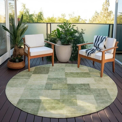 Kiva Green Washable Indoor - Outdoor Rug - LOOMLAN - LOOMLAN Rugs - Outdoor Rugs