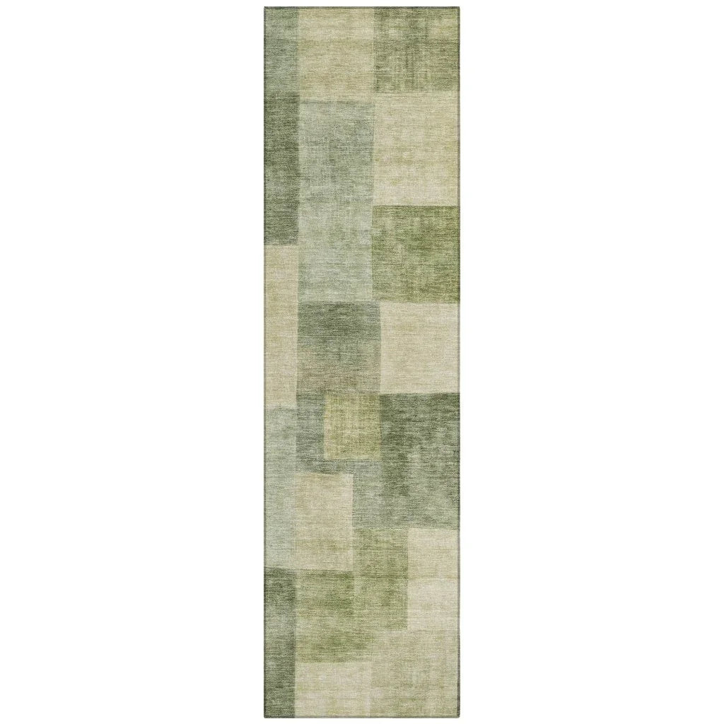 Kiva Green Washable Indoor - Outdoor Rug - LOOMLAN - LOOMLAN Rugs - Outdoor Rugs