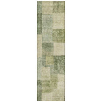 Kiva Green Washable Indoor - Outdoor Rug - LOOMLAN - LOOMLAN Rugs - Outdoor Rugs