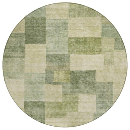 Kiva Green Washable Indoor - Outdoor Rug - LOOMLAN - LOOMLAN Rugs - Outdoor Rugs