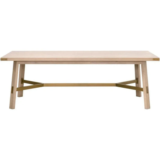 Klein Light Honey Oak Dining Table-Dining Tables-Essentials For Living-LOOMLAN
