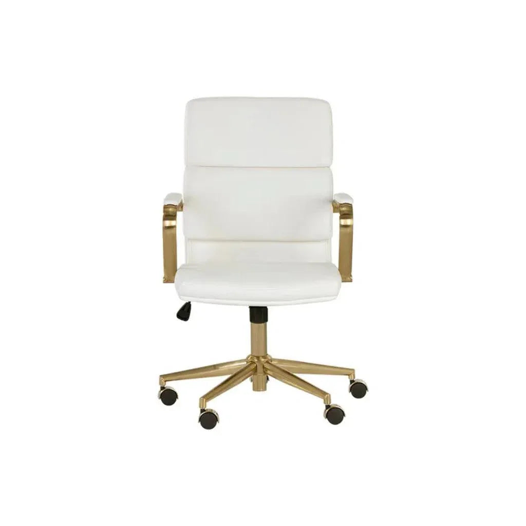 Kleo Leather Stylish Office Chair-Office Chairs-SUNPAN-LOOMLAN